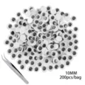 10mm occhi semoventi adesivi googly eyes confezione da 200 pezzi per fai da te bricolage - 10mm 200 Pezzi/Confezione