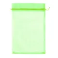 Lichtgroene organza koord geschenkzak, doorzichtige mesh zak voor sieraden en fruitbescherming - Fruitgroen