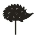 Acrylic Hedgehog Garden Stake Black Lawn Yard Art Outdoor Decorative Animal Figurine - Small Hedgehog 3
