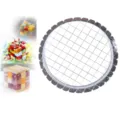 Stainless steel fruit vegetable slicer wire grid for dicing salad, potato, and egg. - Default