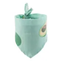 Schattige avocadoprint huisdier bandana detail, mintgroene kat hond sjaal, ademende slabbetje. - Groene Avocado