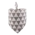 Foulard triangulaire pour animal domestique bandana chien motif géométrique gris chat mode - Triangle Gris