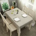 Noords minimalistische PVC geruite tafelkleed, waterdichte en oliebestendige eettafel mat thuis. - 137*90cm / Grijs Geruit