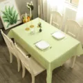Grüne karierte PVC Tischdecke wasserdicht ölabweisend modern minimalistisch Tischabdeckung - Obstgrün Kariert
