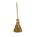 Halloween mini witch broom hanging ornament DIY dollhouse toy accessory rustic decor - 5x14cm