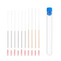 Aiguilles en acier de nettoyage de buse de précision avec tube pour imprimante 3d et essuie. - 10 Spécifications Différentes