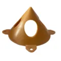 Soportes de pintura cónicos para carpintería, pirámides de pintor para pulverizar tableros. - Paquete de 10 Piezas / Champán Paquete de 10