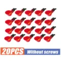 set di 20pcs abbeveratoio automatico per polli tazze acqua pollame ciotola plastica - Senza Viti / Set da 20 Pezzi