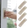 Self-adhesive window door auxiliary handles 4 pack, minimalist beige pull handle for home use. - Set of 4 / Khaki