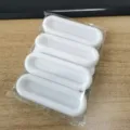White oval self-adhesive sliding door handles punch-free cabinet window pulls 4 pack. - Set of 4 / White