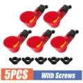 set da 5 tazze abbeveratoio automatico per pollo con viti ciotole per bere pollame e uccelli fattoria - Con Viti / 5 Pezzi