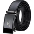 Ceinture en cuir automatique homme affaires décontracté véritable vache de haute qualité noir - Sans Boîte Cadeau / 105cm / Canon de Fusil - Cuir de Vachette 435
