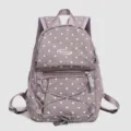 Mini sac à dos à pois pour femme, élégant sac à dos violet décontracté avec poche avant. - S / Violet Taro