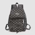 Mini sac à dos gris à pois pour femmes, sac décontracté pour voyage et école, design élégant. - S / Gris Roche