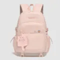 Roze schoolrugzak voor meisjes, schattige kattenhanger, grote capaciteit casual dagrugzak. - Roze