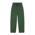 Classic dark green casual sweatpants with elastic drawstring waist for comfortable daily wear. - S / Bottoms / Green Pants