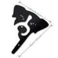 Black acrylic peeking cat garden decoration fence yard outdoor ornament 16x20cm gift - Black Dog