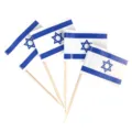 Israel flag toothpick flags cupcake toppers party fruit picks 100pcs for celebration events - Israel Flag Toothpick Flag / 100 Pieces/Pack