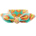 Détail bandeau bébé motif papaye, tissu élastique doux, accessoire de cheveux pour enfants. - Motif Papaye