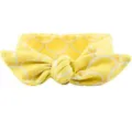 Gros plan détaillé du bandeau bébé motif citron jaune avec nœud mignon pour charmant. - Motif Citron