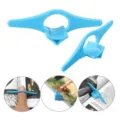 Plastic thumb book holder page holder and bookmark for easy one handed reading tool - Blue