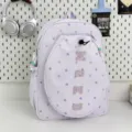 Mochila deportiva ligera con patron de estrellas, gran capacidad, bolso casual diario. - L / Sin colgante / Púrpura