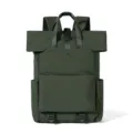 Dark green roll top backpack for men casual business travel commuter laptop school bag - Army Green