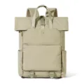 Men's minimalist roll-top backpack, casual business travel laptop school daypack bag - Bean Green