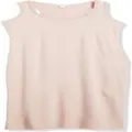 Rosa ärmelloses Tanktop Detailansicht, lässige schmale Passform für den täglichen Alltag. - S / Rosa