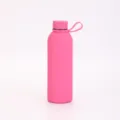 Bouteille d'eau de sport isolee en acier inoxydable vue detaillee, design vide - 500ml / Rose rouge