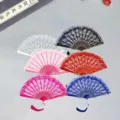 Lot de 6 éventails en dentelle colorés, élégants accessoires de danse de style chinois. - Accessoire d'Éventail