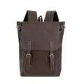 Vintage brauner PU Leder Rucksack für Herren, große Kapazität lässige Reise Schul Tasche. - Einzelne Tasche / Braun