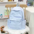 Hellblaue süße Bonbon-Rucksack für Schüler, frische Freizeitschultasche mit niedlichen Mustern. - Basisstil / Blau (Ohne Anhänger)