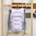 Leichter lila Stern Outdoor Rucksack, Freizeit Wanderrucksack mit Kordelzug für Reisen. - 20-35L / Lila