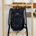 Leichter Outdoor-Rucksack mit Sternenmuster, Freizeitreise-Tagesrucksack für Wandern und Sport. - 20-35L / Schwarz