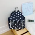 Zaino ita trasparente a pois, zainetto casual e carino con tasca anteriore trasparente. - Vestibilità regolare / Nero
