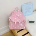 Zaino trasparente a pois rosa, piccolo zainetto convertibile carino dal design estetico. - Vestibilità regolare / Rosa
