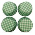 Caissettes a cupcakes papier carreaux verts moules a muffins 100 pieces lot pratique - Noir et Rouge (02)