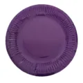 7 inch purple disposable paper plates round tableware for kids DIY art crafts party supplies - Dark Purple