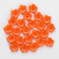Colorful orange flower shaped two hole buttons for sewing garments crafts and DIY accessories. - Flower Buttons / 13mm (24 Pieces/Pack) / Orange