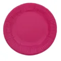 7 inch pink disposable paper plates for party, wedding, or kids DIY crafts art project 10pcs - Rose Red