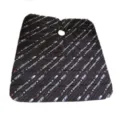 Professional salon barber cape haircutting apron with classic striped pattern for styling. - Black Stripe