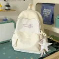 Sac à dos mignon en toile avec broderie à pois pour filles léger et pratique au quotidien - Avec Charme / S / Jaune