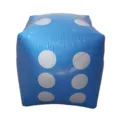 Blue 30cm inflatable dice toy for kids party games bar KTV fun entertainment variant item - Blue