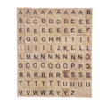 Pochettes de lettres en bois pour orthographe DIY et éducation, blocs naturels avec chiffres. - Paquet de 100 Feuilles