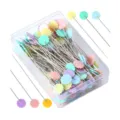 100pcs epingles a tete de fleur colorees en boite, epingles de couture mignonnes pour bricolage. - Fleur de Prunier Paquet de 100 Pièces