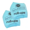 Inflatable swim arm bands double airbag water sleeves blue float roll-ups safety gear - Blue