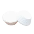 Caissettes a cupcakes en papier blanc moules a muffin anti-graisse lot de 100 pieces - 04 (Blanc Pur)