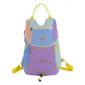 Mochila colorida estilo dopamina viaje senderismo mochila de día mujer ocio - Estilo Pequeño de Empalme de Color de Dopamina (酷炫熊8285) / Pequeño (22x13x33cm) / Azul