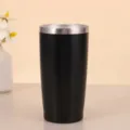 20oz edelstahl vakuum becher schwarzer reisebecher doppelwandig isolierter autobecher - 20oz / Schwarz